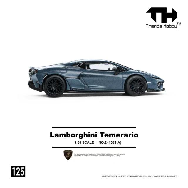 Trends Hobby 1:64 Lamborghini Temerario - Matte Blue