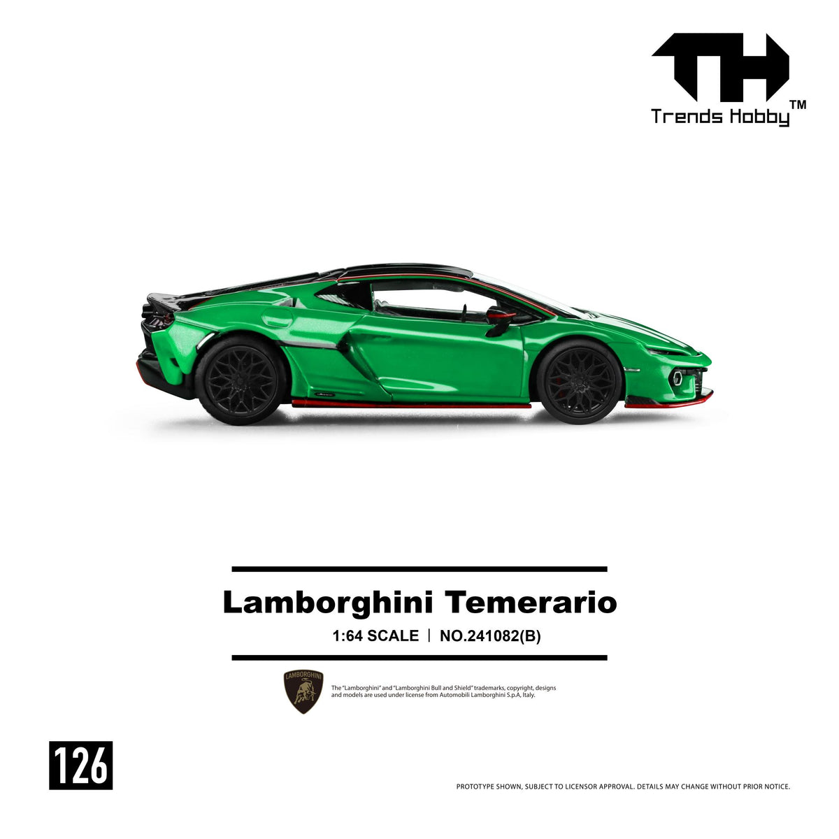 Trends Hobby 1:64 Lamborghini Temerario - Green