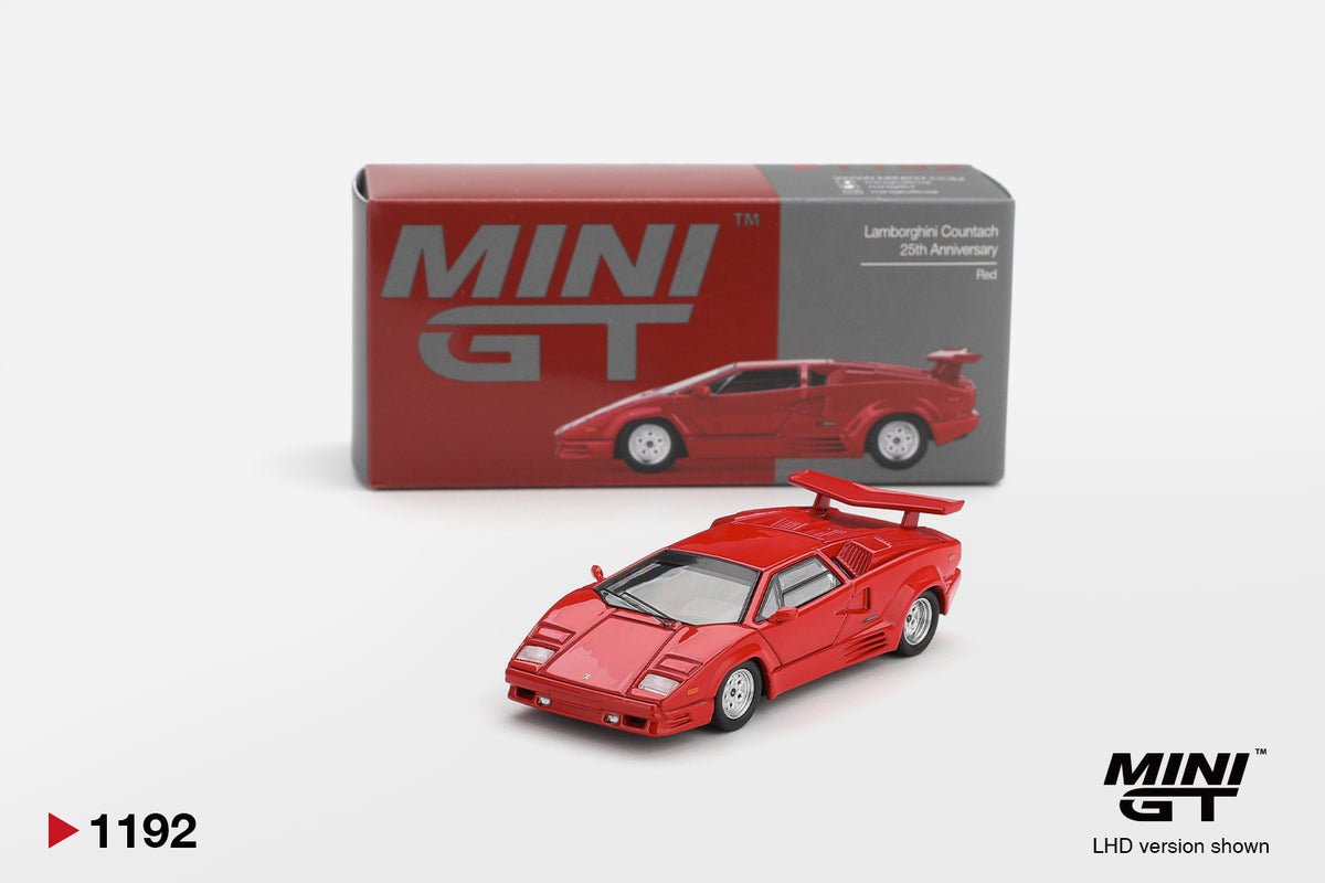 Mini GT 1:64 Lamborghini Countach 25th Anniversary - Red