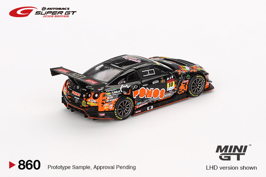 Mini GT 1:64 Japan Exclusive Nissan GT-R NISMO GT3 #10 “PONOS GAINER GT-R” GAINER 2023 SUPER GT SERIES