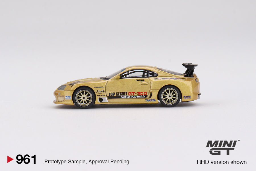 Mini GT 1:64 Toyota Supra (A80) Top Secret GT-300 – Top Secret Gold