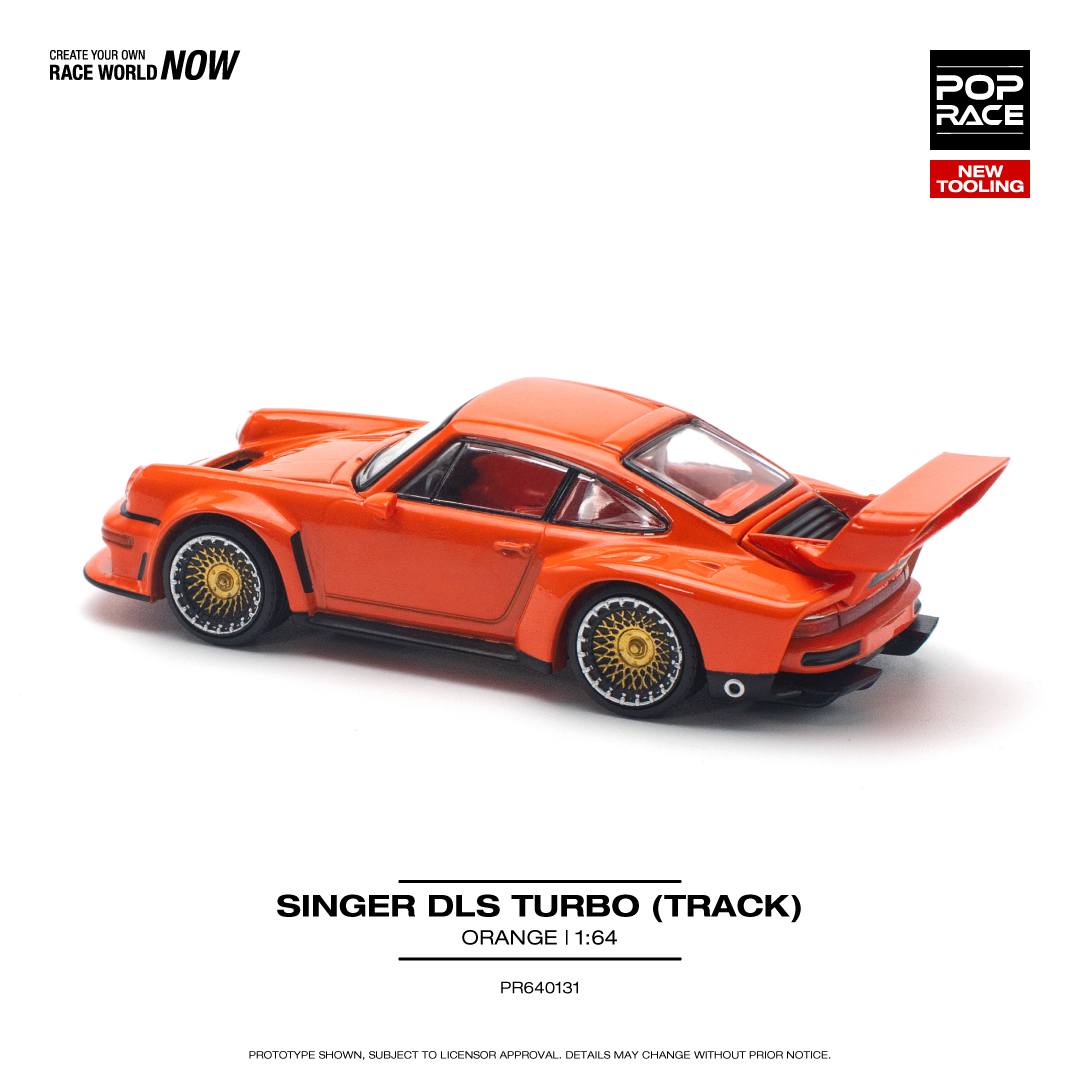 Pop Race 1/64 Singer DLS Turbo (Track) Orange