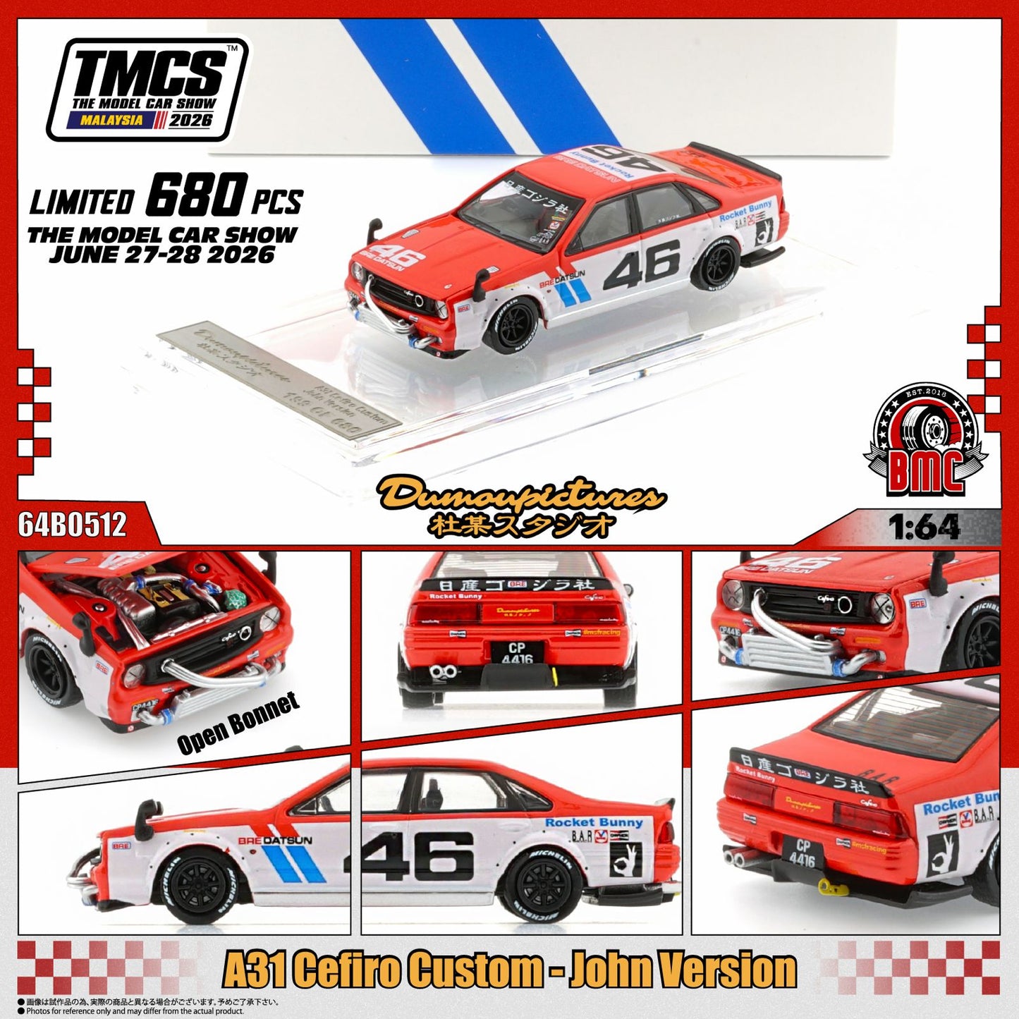 BMC 1:64 A31 Cefiro Custom John Version TMCS Malaysia 2026