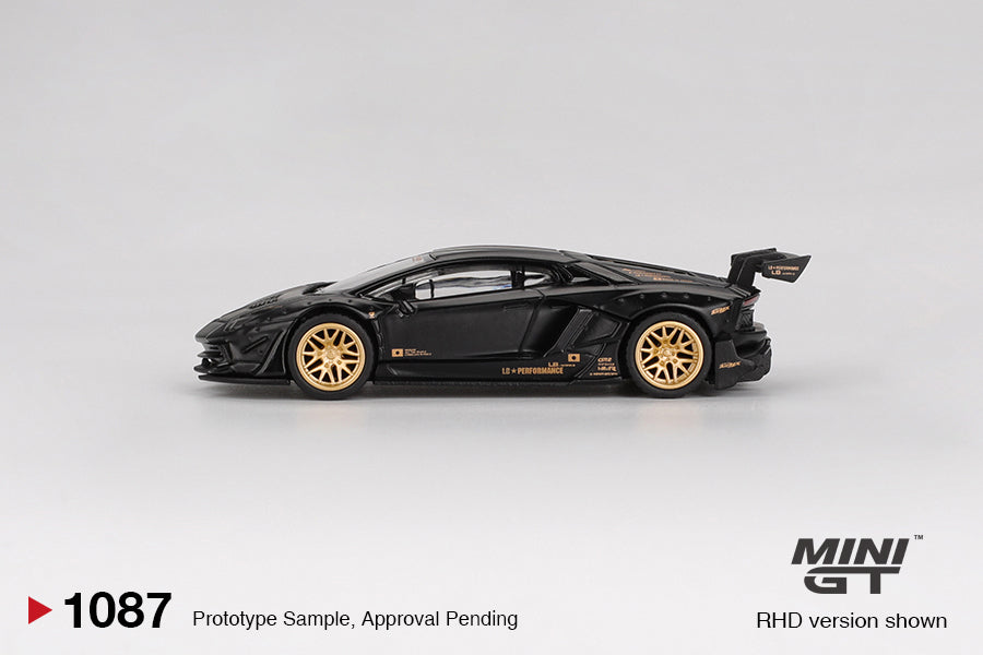 Mini GT 1:64 LB★WORKS Lamborghini Aventador Limited Edition - Matte Black