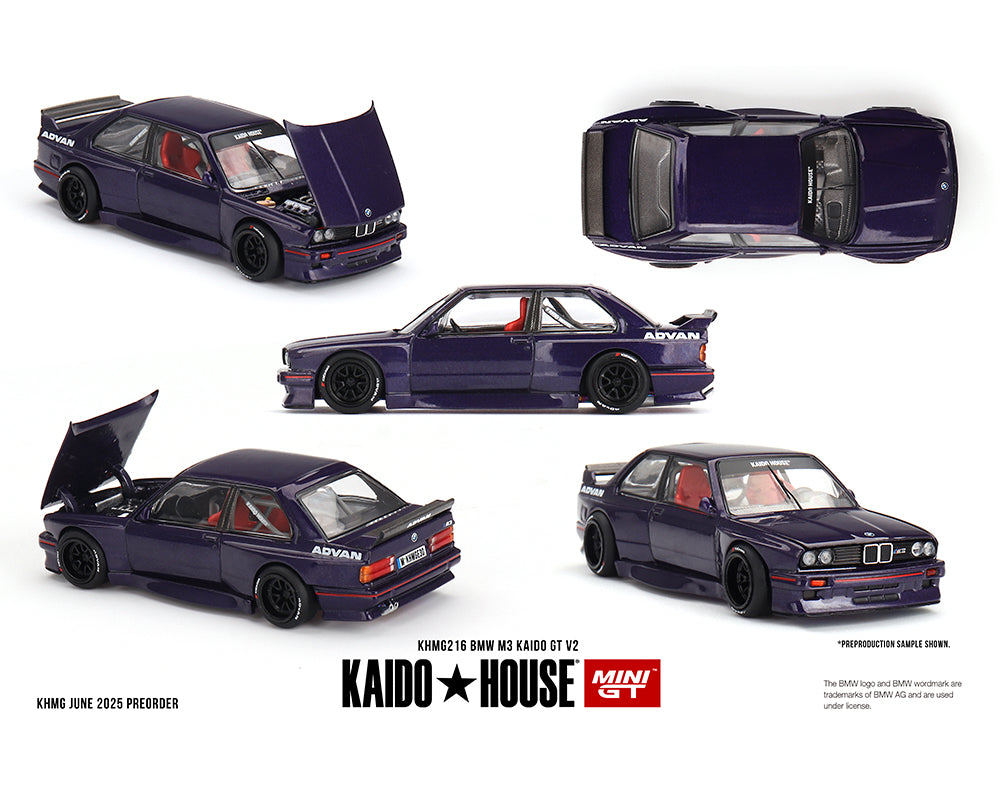 Kaido House x Mini-GT 1:64 BMW M3 Kaido GT V2 - Purple