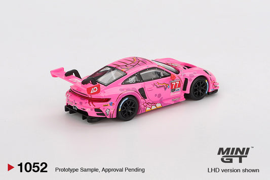 (LIMIT 2) Mini GT 1:64 Porsche 911 GT3 R #77 AO Racing 2024 IMSA ROAD AMERICA "Roxy"