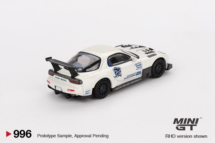 Mini GT 1:64 Mazda RX-7 (FD3S) Itosyoukai Rei-gouki with RE Amemiya - White