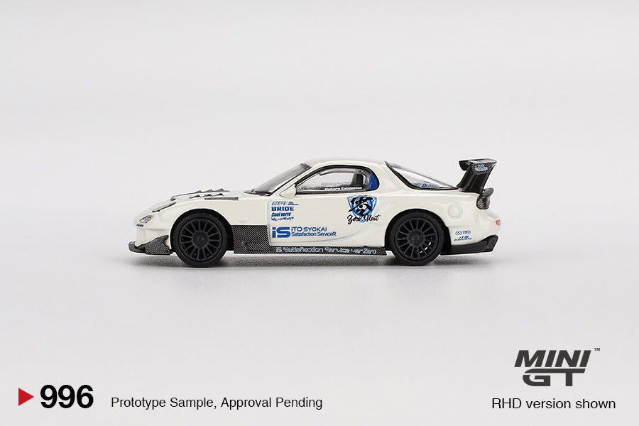 Mini GT 1:64 Mazda RX-7 (FD3S) Itosyoukai Rei-gouki with RE Amemiya - White