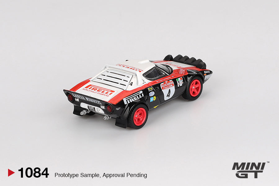 Mini GT 1:64 Lancia Stratos HF #4 1978 Rally Sanremo Winner