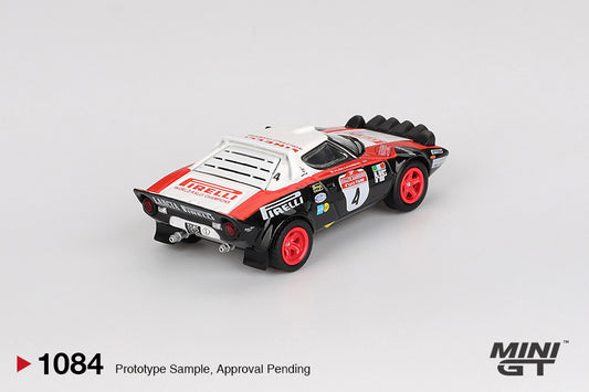 Mini GT 1:64 Lancia Stratos HF #4 1978 Rally Sanremo Winner