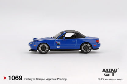 Mini-GT 1:64 Mazda Miata MX-5 (NA) Tuned Version - Dark Blue