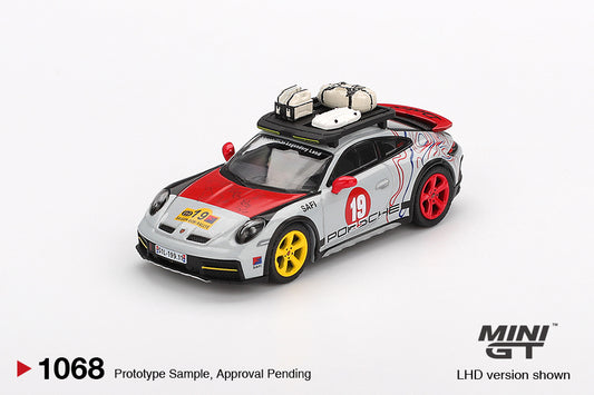Mini GT 1:64 Porsche 911 Dakar "Mr. Darkar"- Silver