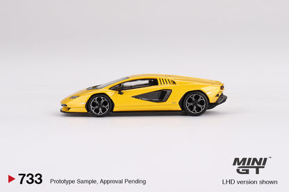 Mini GT 1:64 Lamborghini Countach LPI 800-4 - New Giallo Orion