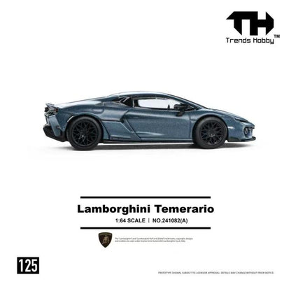 Trends Hobby 1:64 Lamborghini Temerario - Matte Blue