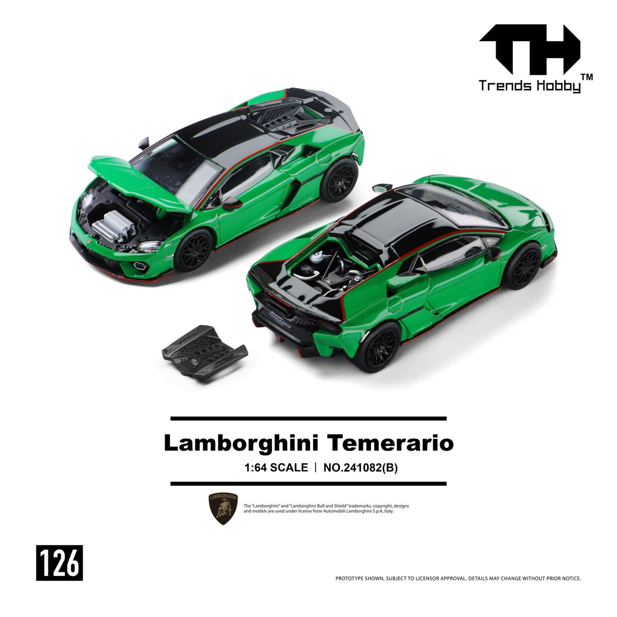 Trends Hobby 1:64 Lamborghini Temerario - Green