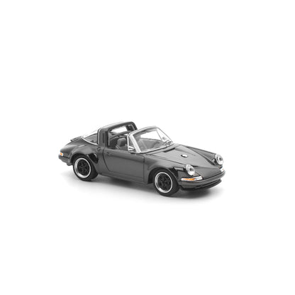 Pop Race 1:64 Singer Targa - Dark Chrome