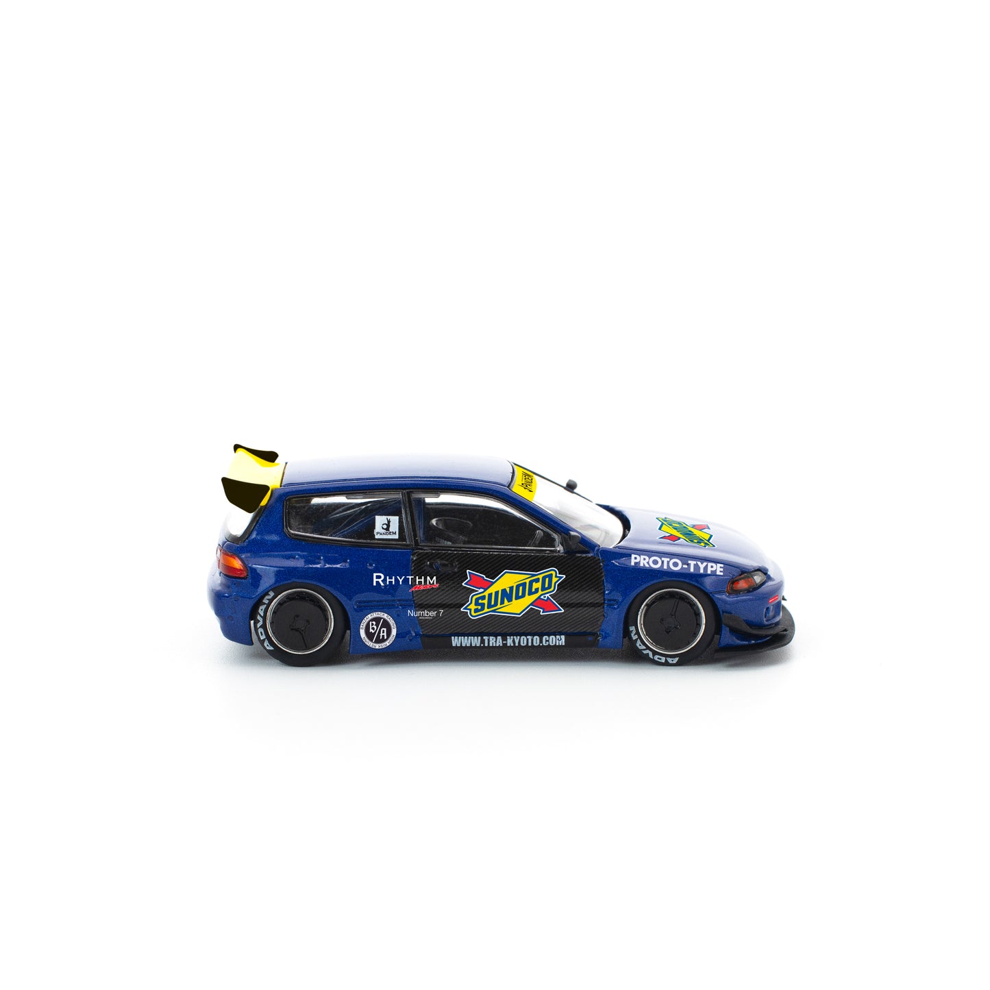 Pop Race 1:64 Pandem Civic EG6 - Blue/Black