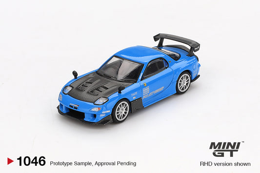 Mini GT 1:64 Mazda RX-7 RE-Amemiya 20B NA 3ROTOR-7 “Ama-san Go” - Blue