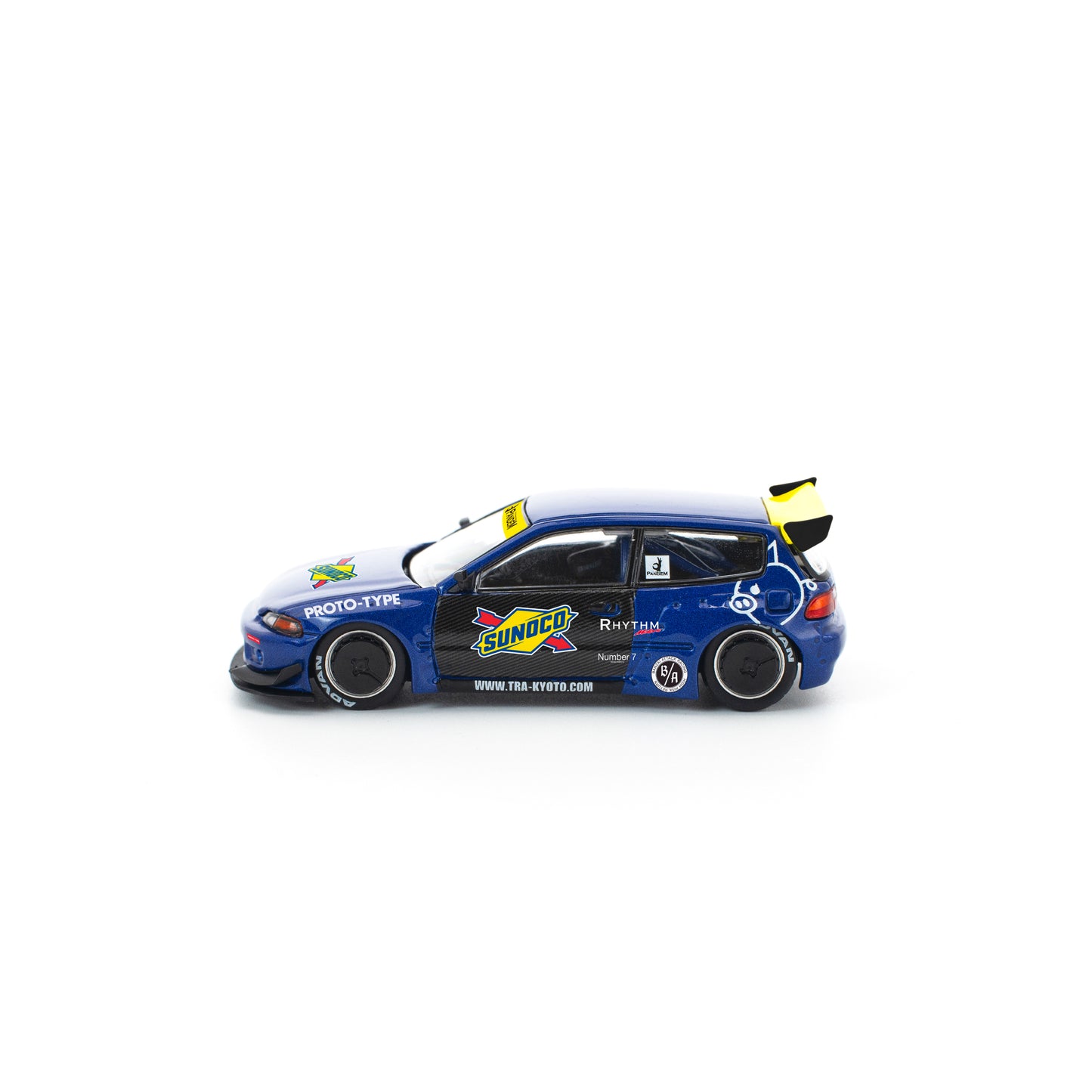 Pop Race 1:64 Pandem Civic EG6 - Blue/Black