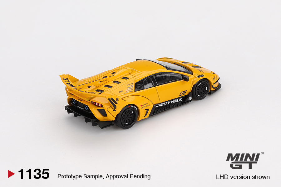 Mini GT 1:64 Lamborghini LB-Silhouette WORKS MURCIELAGO GT Evo - Yellow