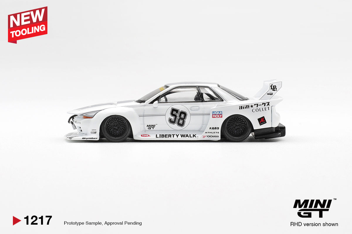 Mini GT 1:64 LBWK Nissan Skyline GT-R (R32) Kaido Works TAS 2025