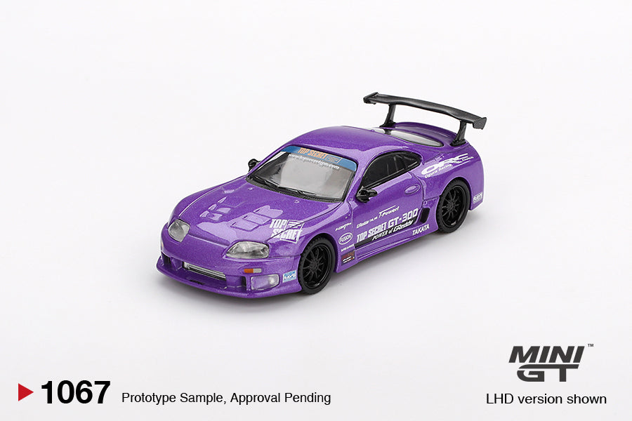 Mini GT 1:64 Toyota Supra (A80) Top Secret GT-300 Top Secret Purple