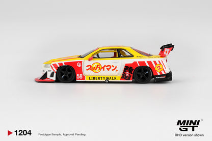 Mini GT 1:64 Nissan LB-ER34 Super Silhouette Skyline Suppaiman Okinawa