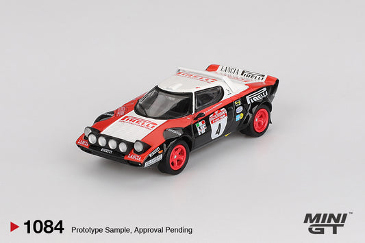 Mini GT 1:64 Lancia Stratos HF #4 1978 Rally Sanremo Winner