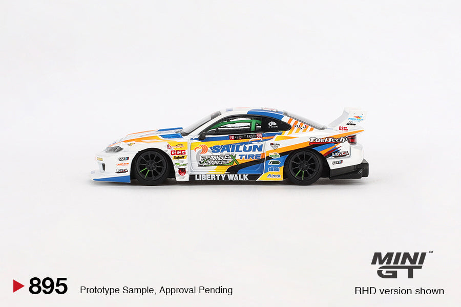 Mini GT 1:64 Nissan LB-Super Silhouette S15 SILVIA #555 2023 Formula Drift Japan