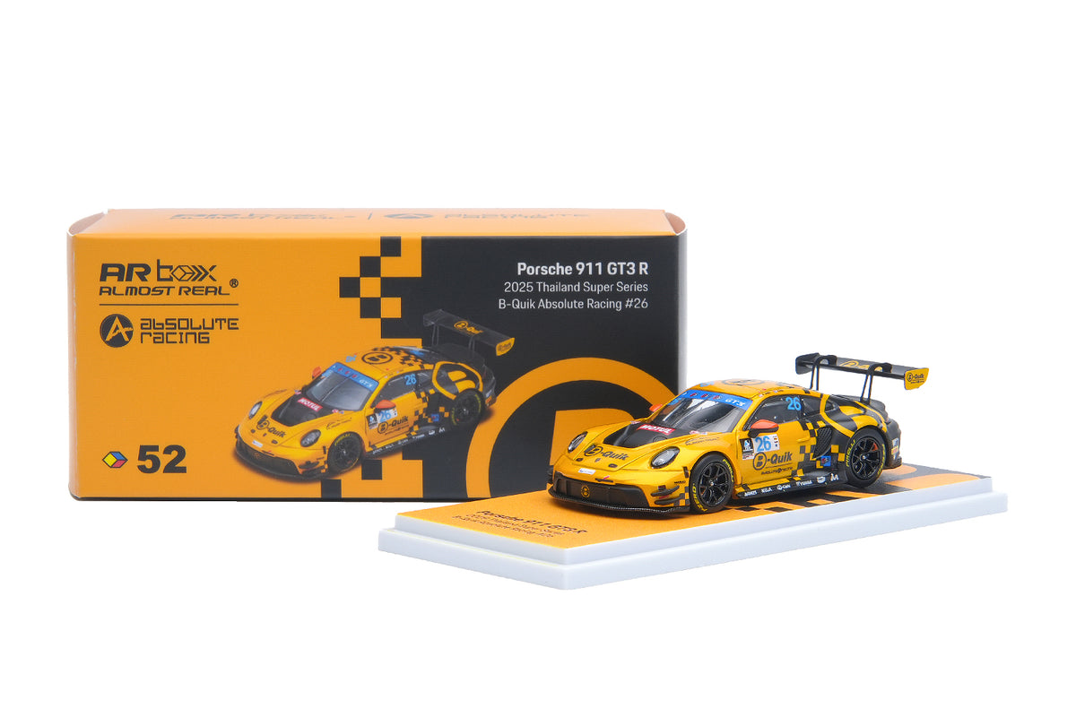 Almost Real 1:64 Porsche 911 GT3 R 2025 Thailand Super Series B-Quik Absolute Racing #26