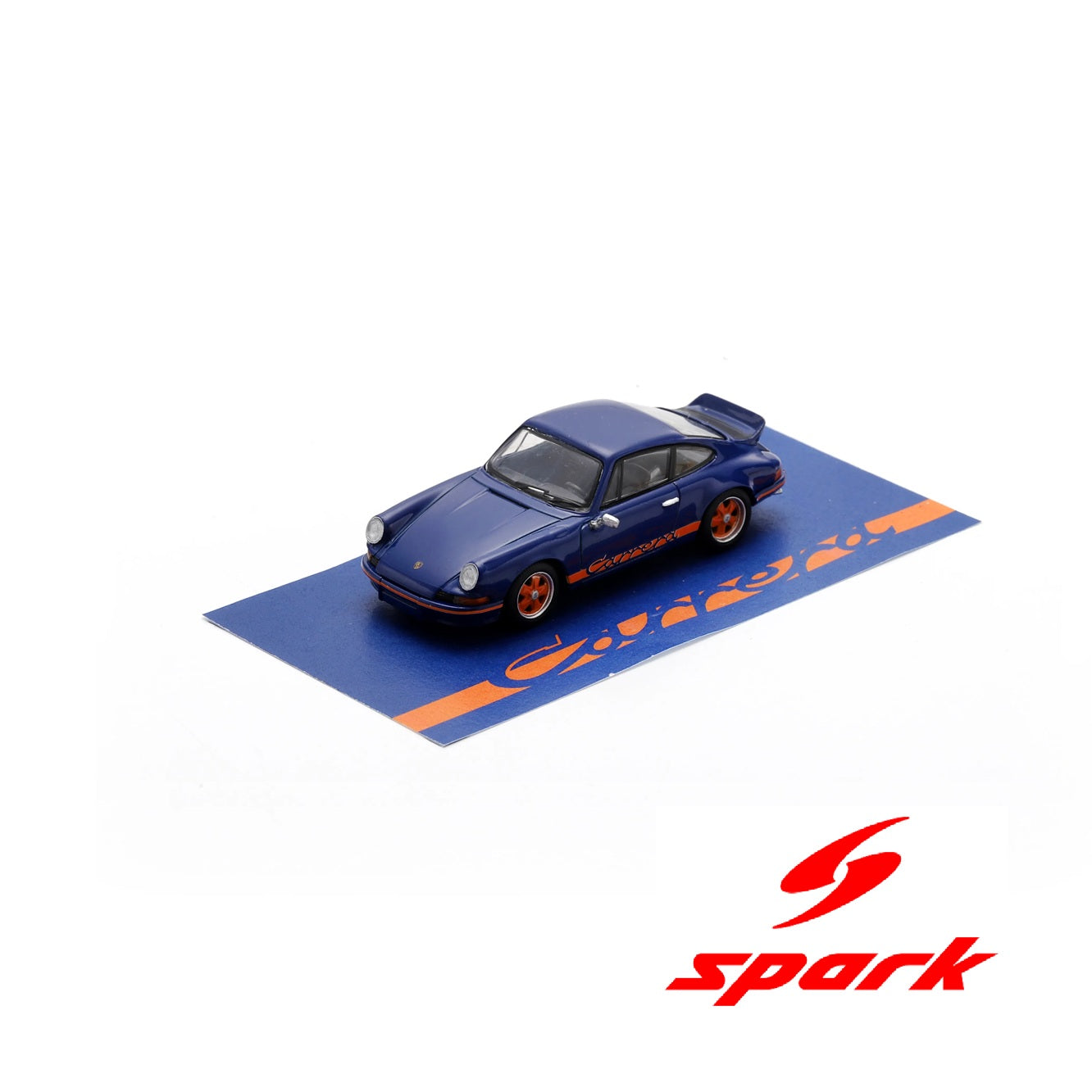 Spark 1:64 Porsche 911 2.7 RS (Blue with orange stripe)