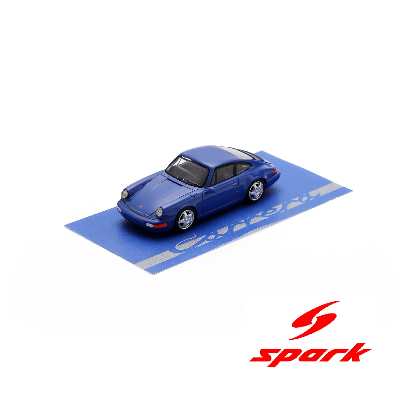 Spark 1:64 Porsche 911 (964) 3.6 RS (Maritime blue with silver wheels)