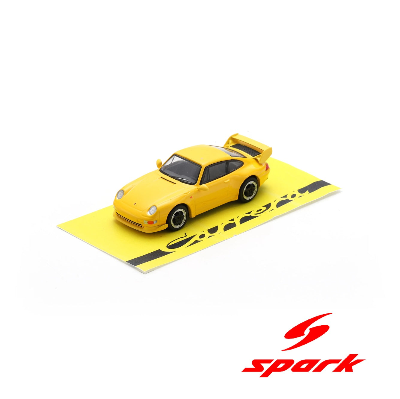 Spark 1:64 Porsche 911 (993) RS Clubsport (Yellow with black wheels)
