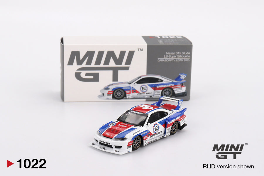 Mini GT 1:64 Nissan LB-Super Silhouette S15 SILVIA GARASIDRIFT x LBWK 2025