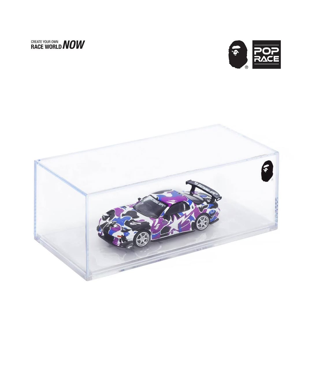 (LIMIT 1) BAPE x Pop Race 1:64 Mazda RX-7 FD3S Re-Amemiya BAPE STORE Hong Kong 20th Anniversary Special Edition