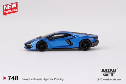Mini GT 1:64 Lamborghini Revuelto - Blu Eleos