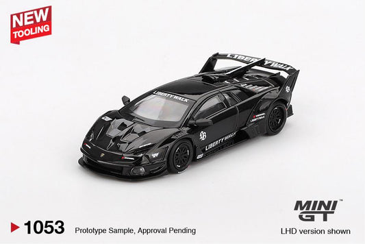 Mini GT 1:64 Lamborghini LB-Silhouette WORKS MURCIELAGO GT- Evo Black