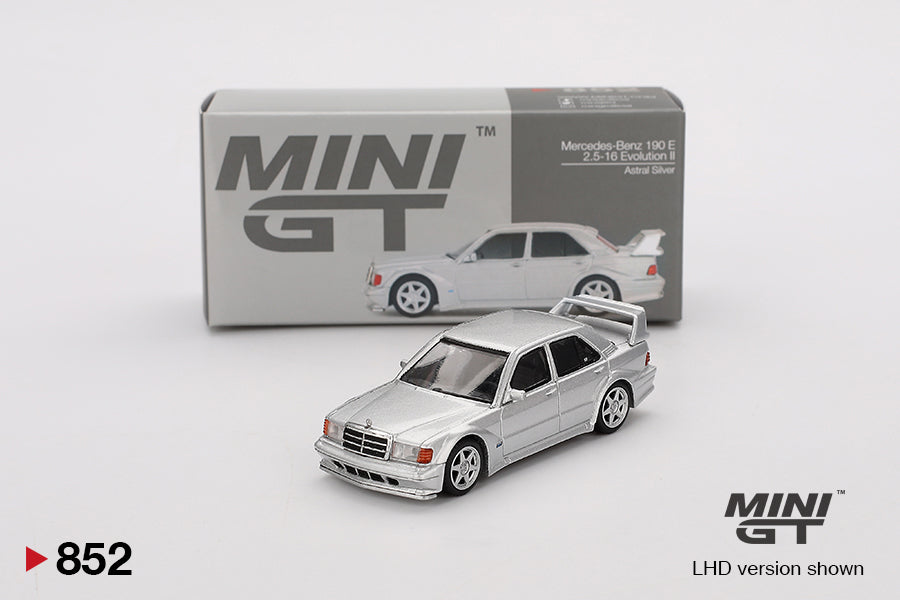 Mini GT 1:64 Mercedes-Benz 190E 2.5-16 Evolution II - Astral Silver