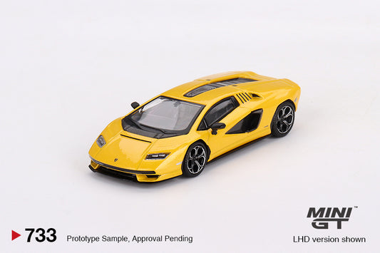 Mini GT 1:64 Lamborghini Countach LPI 800-4 New Giallo Orion