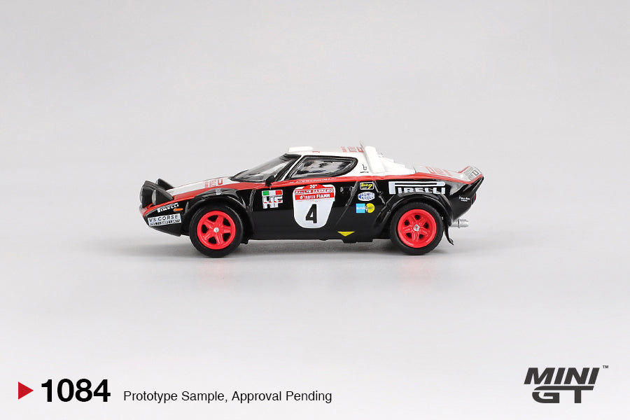 Mini GT 1:64 Lancia Stratos HF #4 1978 Rally Sanremo Winner