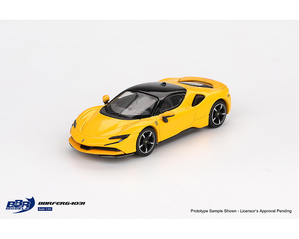 BBR Models 1:64 Ferrari SF90 Limited Edition - Giallo Modena Yellow