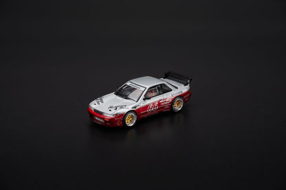 Pop Race 1:64 Pandem Nissan Silvia S13 - Moontech - Red