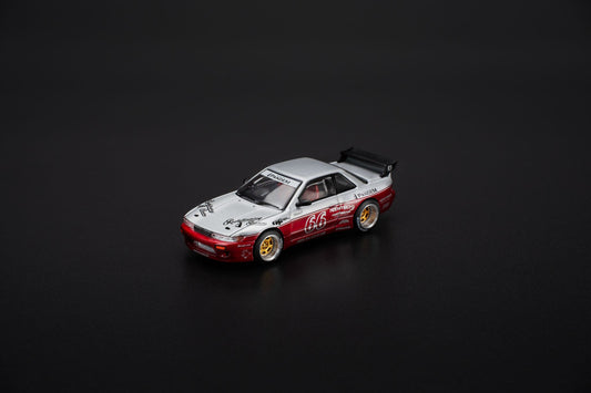 Pop Race 1:64 Pandem Nissan Silvia S13 - Moontech Red