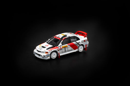 Pop Race 1:64 Mitsubishi Lancer Evolution IV Safari Rally Kenya 1998