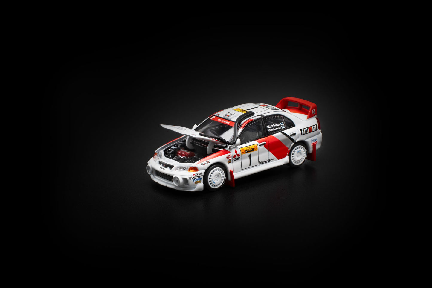 Pop Race 1:64 Mitsubishi Lancer Evolution IV Safari Rally Kenya 1998