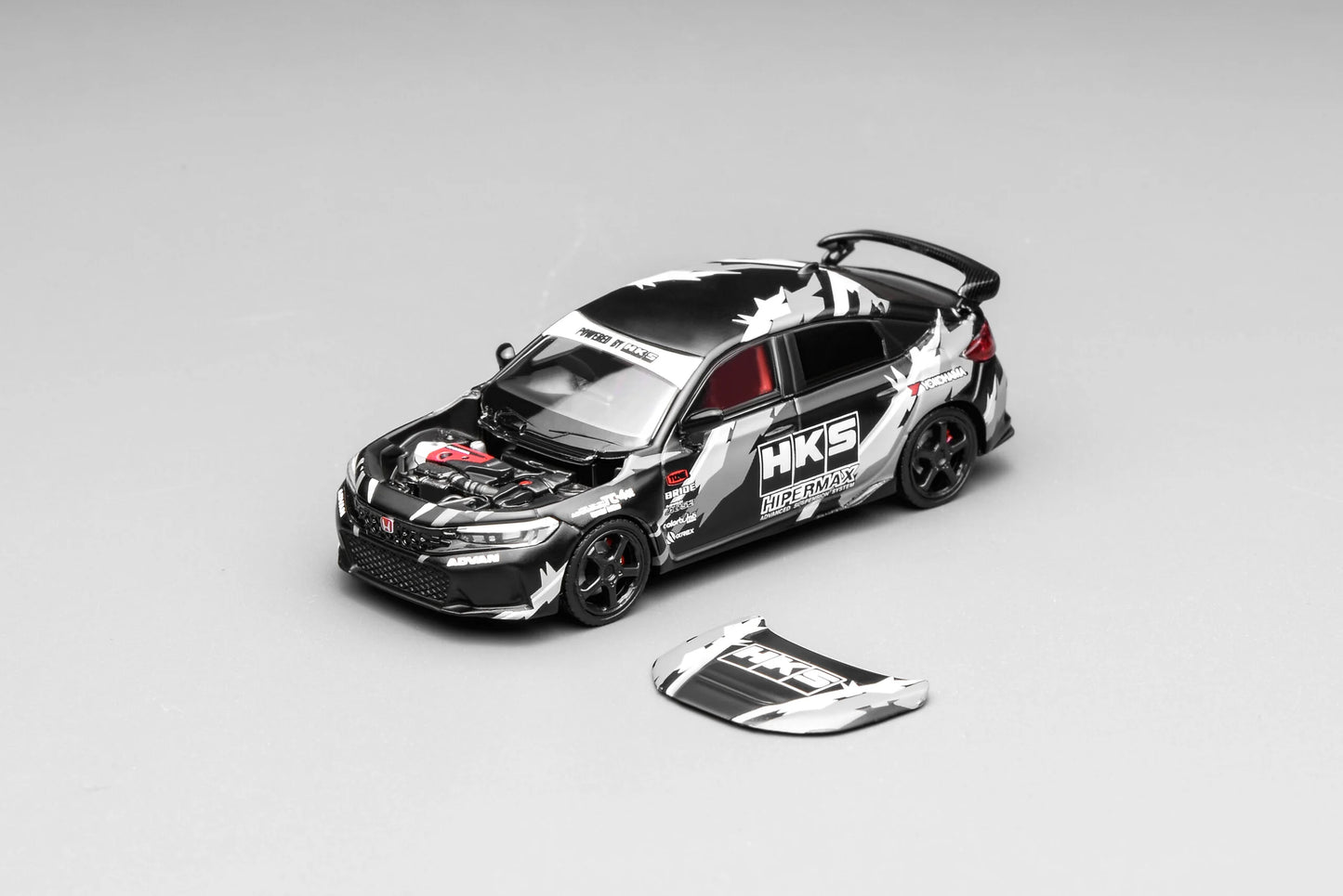 Motorhelix 1:64 Honda Civic TYPE R (FL5) HKS - Matte Black