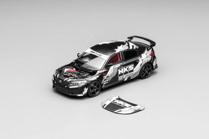 Motorhelix 1:64 Honda Civic TYPE R (FL5) HKS - Matte Black
