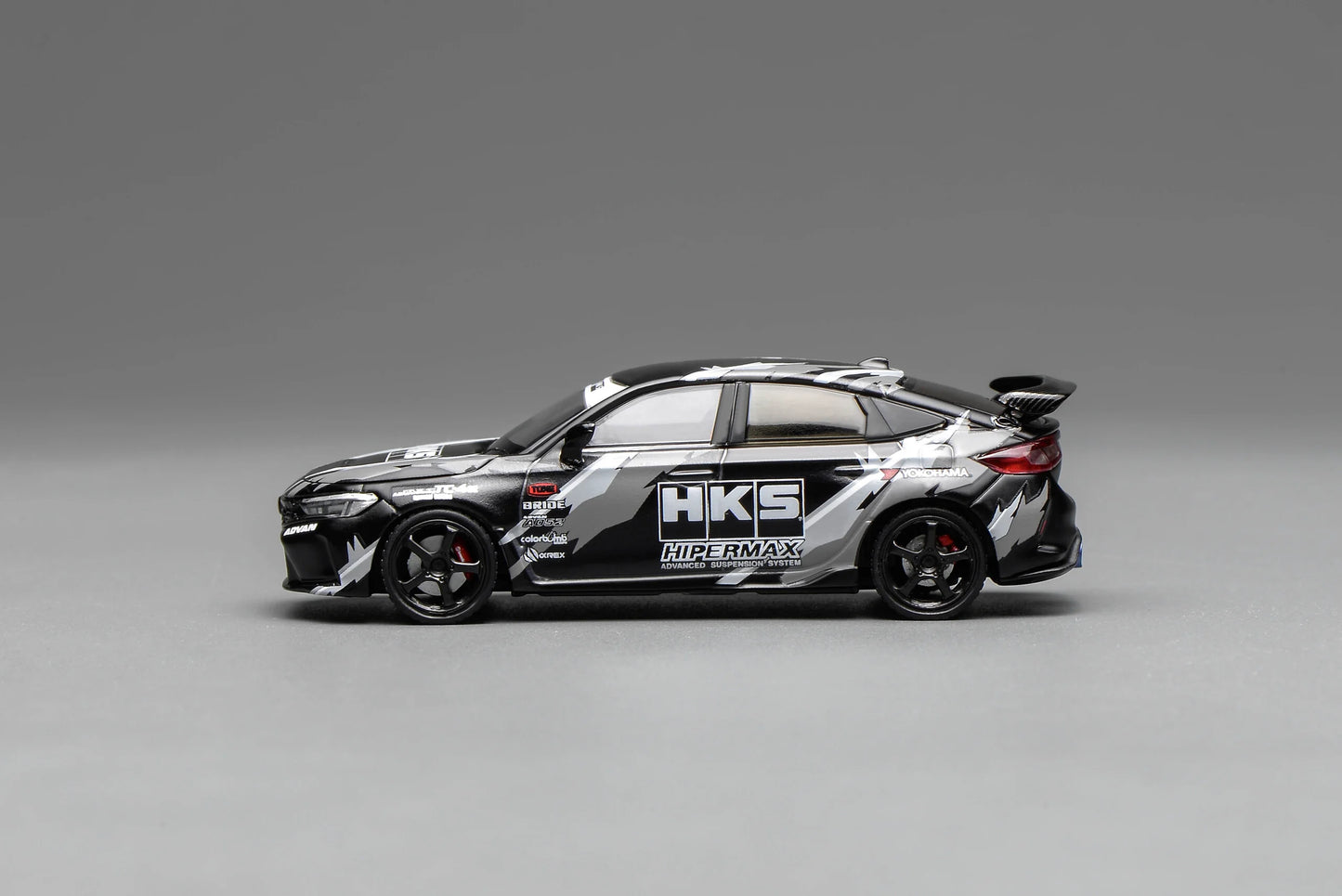 Motorhelix 1:64 Honda Civic TYPE R (FL5) HKS - Matte Black