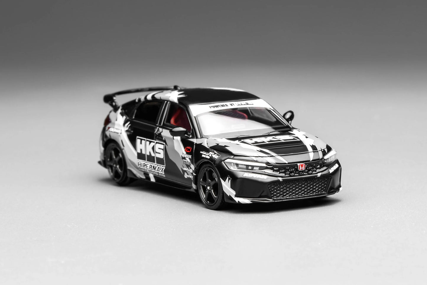 Motorhelix 1:64 Honda Civic TYPE R (FL5) HKS - Matte Black