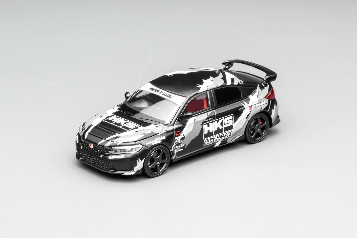 Motorhelix 1:64 Honda Civic TYPE R (FL5) HKS - Matte Black